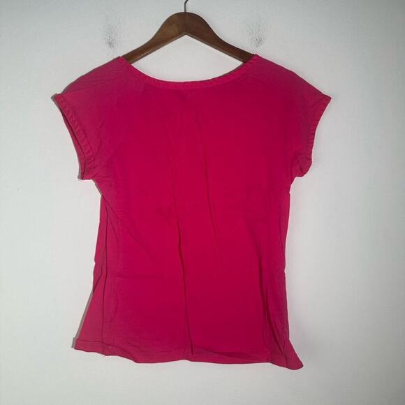 Bay Studio Fitted Pink Cap Sleeve Tee - Picture 5 of 5